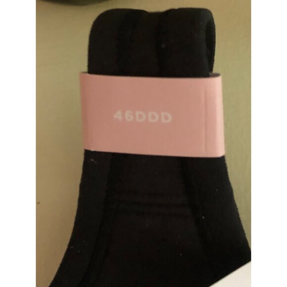 NWT Cacique Lane Bryant Black Wireless Lightly Lined Bra 46DDD - Picture 4 of 7